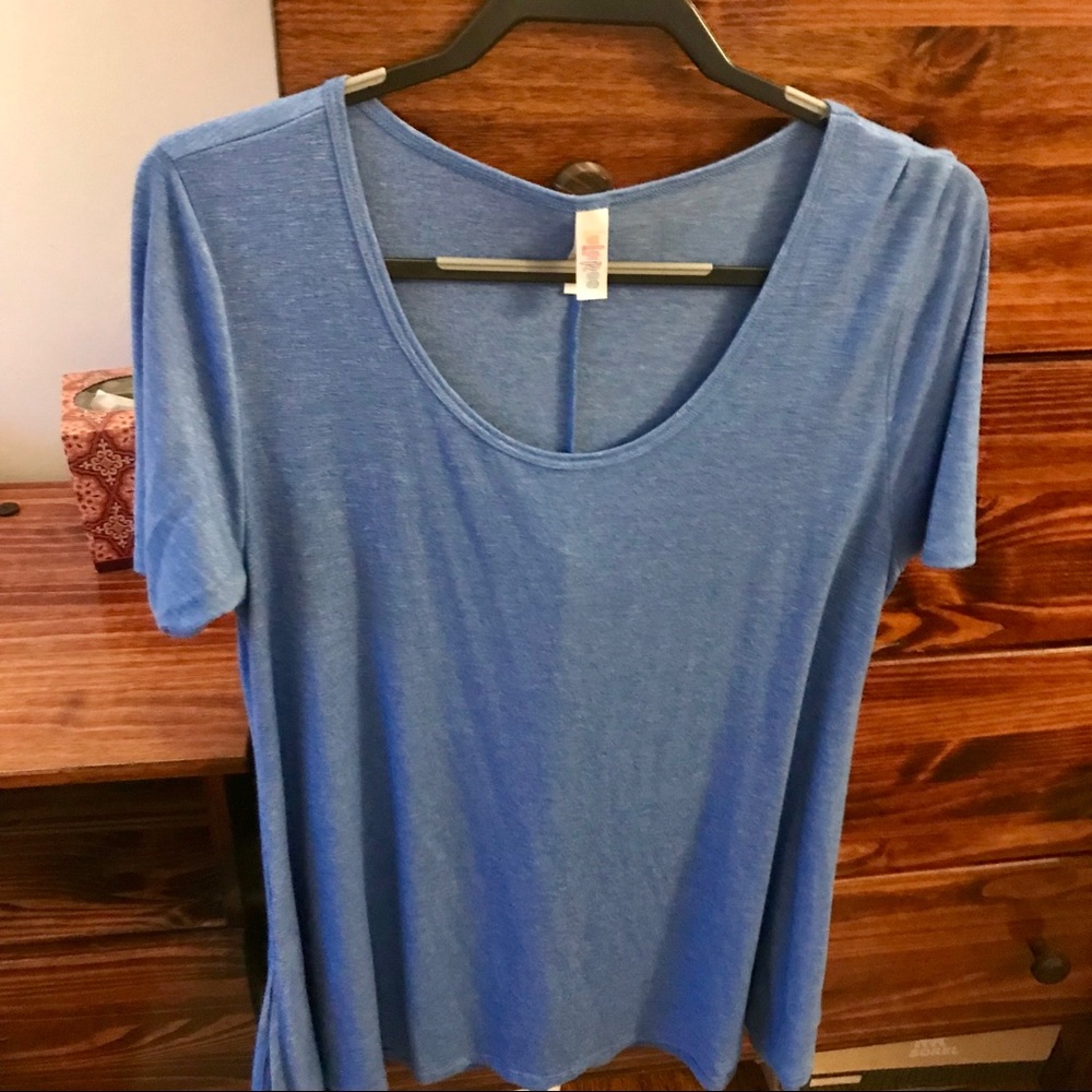 Lularoe Perfect Tee- Solid Blue